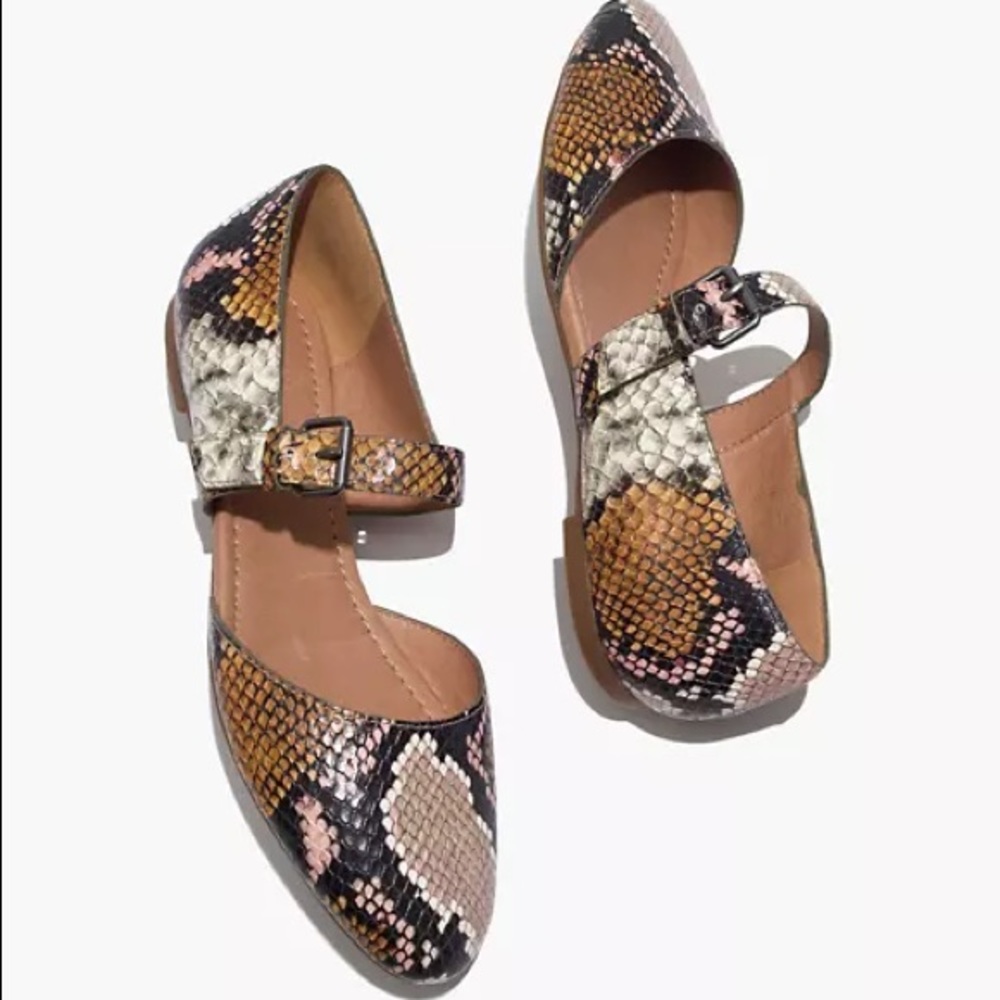 Madewell Snake Retro Flats